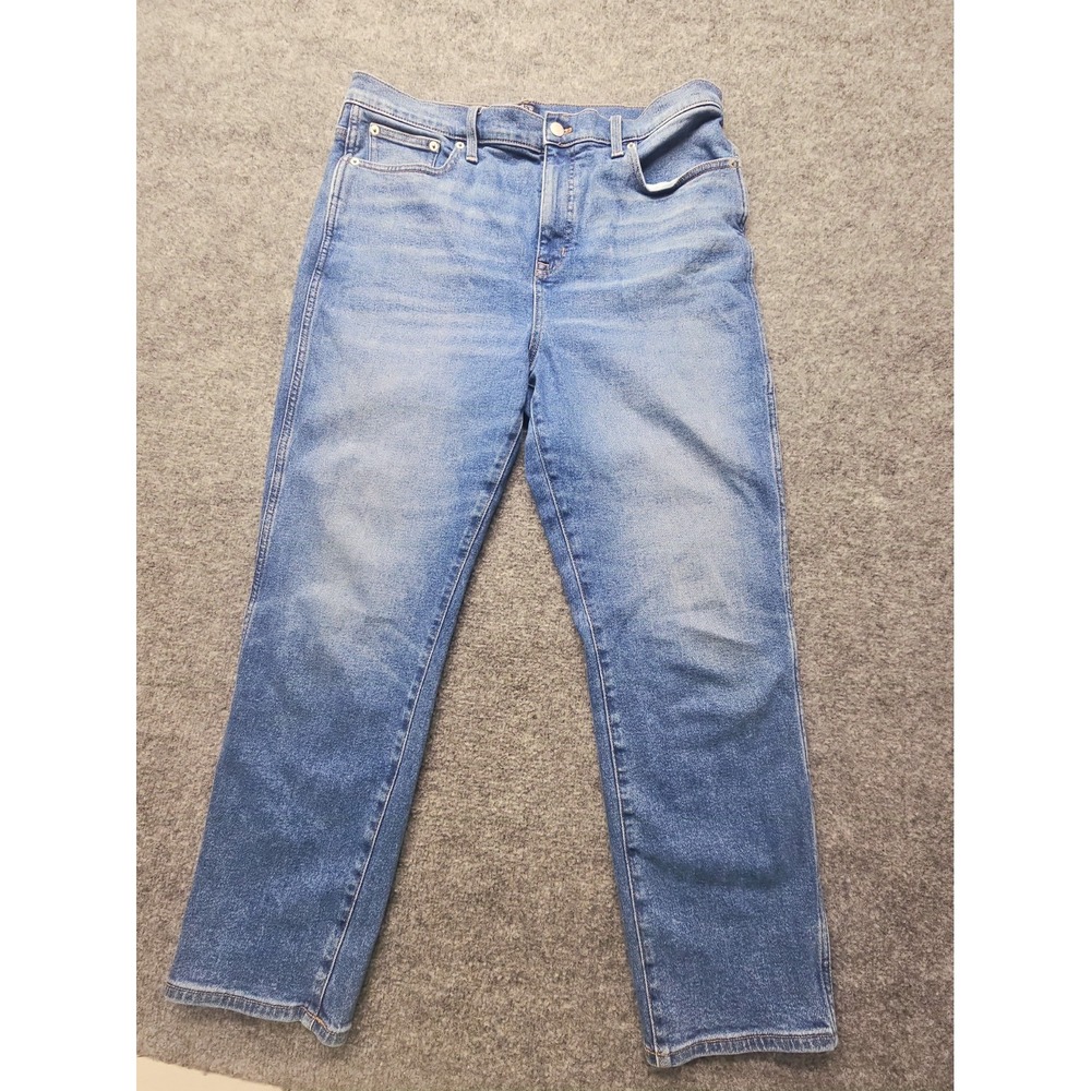 J.Crew Classic Vintage Jeans Womens 32(36x28) Blue High Rise Stretch Denim